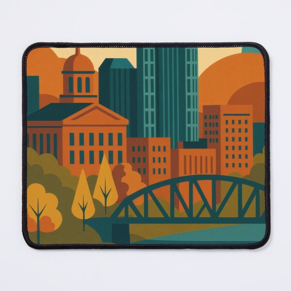 Item preview, Retro Pop Art Poster Illustration of Nashville | Bold Music City Skyline, Broadway & Guitar-Inspired Design | Vintage Tennessee Wall Art Decor designed and sold by PaintedPixels01.
