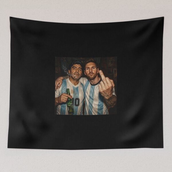 Item preview, Argentina Messi & Maradona Middle Finger and Drinking Beer designed and sold by osanegulja5.