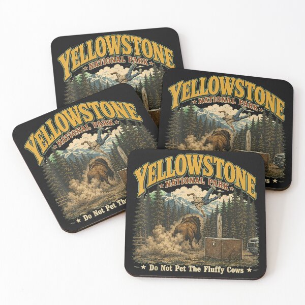 Item preview, Yellowstone National Park Do Not Pet The Fluffy Cows designed and sold by KelonaxTor.