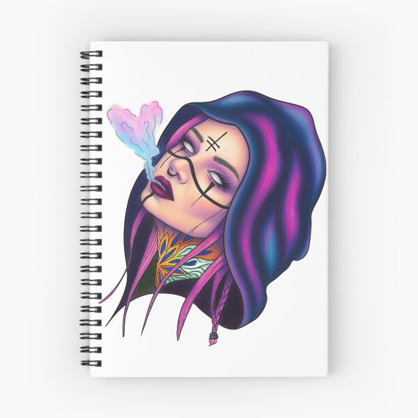 Item preview, Gothic Girl Smoking Colorful Vapor designed and sold by Nemirgstd.