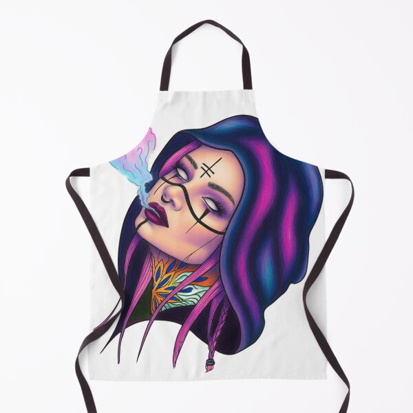 Item preview, Gothic Girl Smoking Colorful Vapor designed and sold by Nemirgstd.