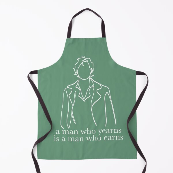 Item preview, A Man Who Yearns Is A Man Who Earns Line Art | Minimalist Literary Quote | Dark Academia Aesthetic designed and sold by CricketDoodles.