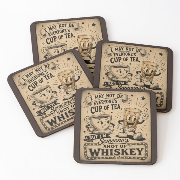 Item preview, I May Not Be Everyone's Cup of Tea But I'm Someone's Shot of Whiskey T-Shirt | Vintage 1930s Cartoon designed and sold by Preston Meyers Designs.