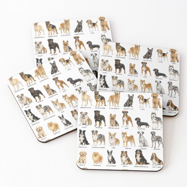 Item preview, Dog Breeds Poster | Different Types of Dogs Chart | Canine Breed Guide | Dog Lover Wall Art designed and sold by PIXEL POP DESIGNS - Beyond the Norm!.