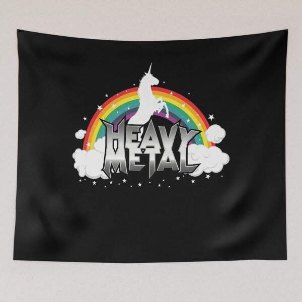 Item preview, Heavy Metal Rainbow Unicorn  designed and sold by KonstantyWajs.