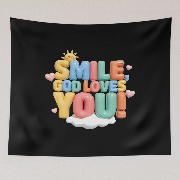 Item preview, Smile, God Loves You v2 designed and sold by mwebba2005.