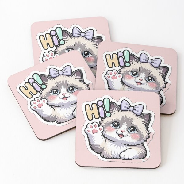Item preview, Hi from a Cute Cat Shirt – Adorable Kitten Greeting Graphic Tee designed and sold by New Texas Republic.