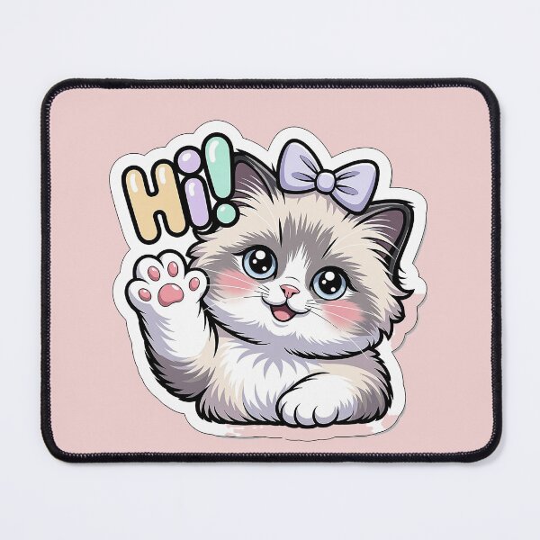 Item preview, Hi from a Cute Cat Shirt – Adorable Kitten Greeting Graphic Tee designed and sold by New Texas Republic.