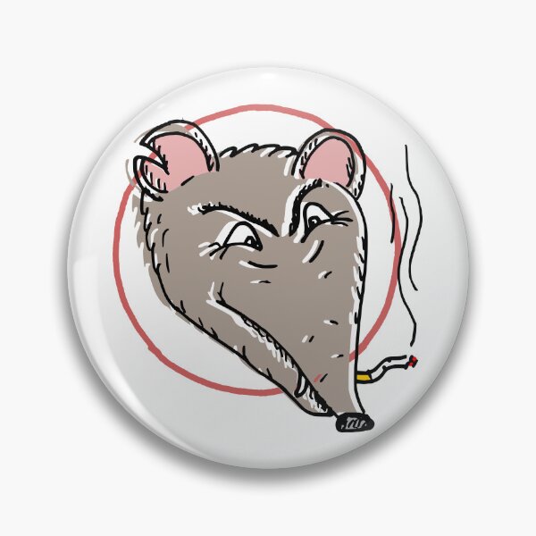 Item preview, Rat Smoking a Dart - Retro Screen Print T-Shirt designed and sold by HoganHandmade.