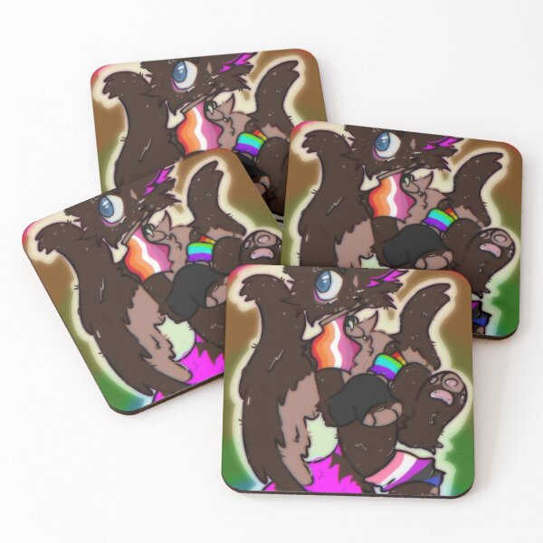 Item preview, Neon Raccoon Charm designed and sold by abb-cotrim-hale.