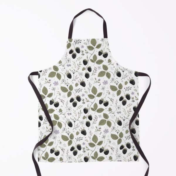 Item preview, Blackberries and Lavender Flowers Modern Surface Pattern White designed and sold by TackyTime.