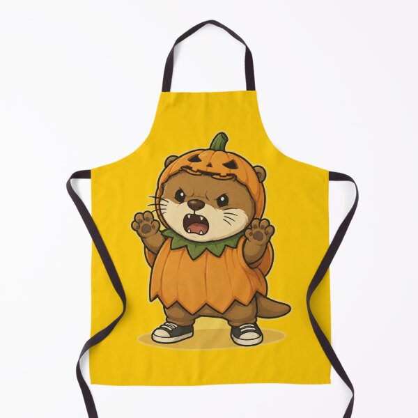 Item preview, Cute Pumpkin Otter Halloween Costume Kawaii Cartoon designed and sold by ArtFazza.