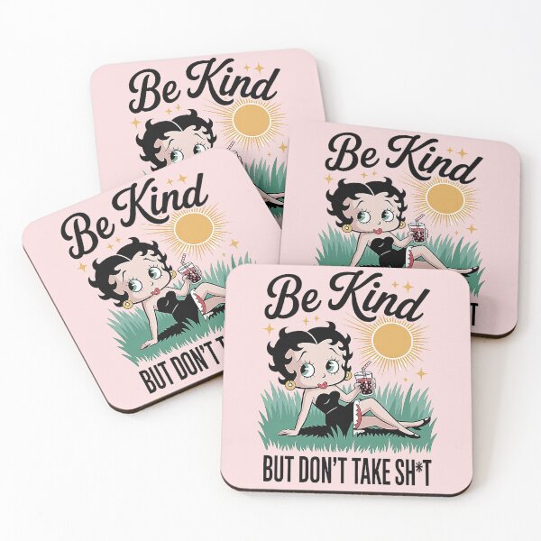 Item preview, Bettie Boop Be Kind But Don't Take Shirt – Retro Graphic Tee Design designed and sold by New Texas Republic.