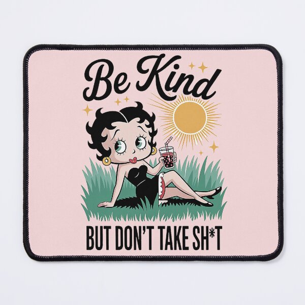 Item preview, Bettie Boop Be Kind But Don't Take Shirt – Retro Graphic Tee Design designed and sold by New Texas Republic.