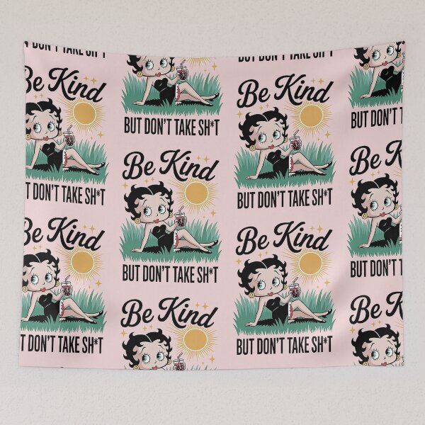 Item preview, Bettie Boop Be Kind But Don't Take Shirt – Retro Graphic Tee Design designed and sold by New Texas Republic.