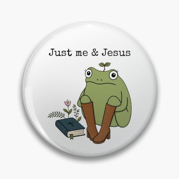 Item preview, Just Me And Jesus Frog designed and sold by kar buncles.
