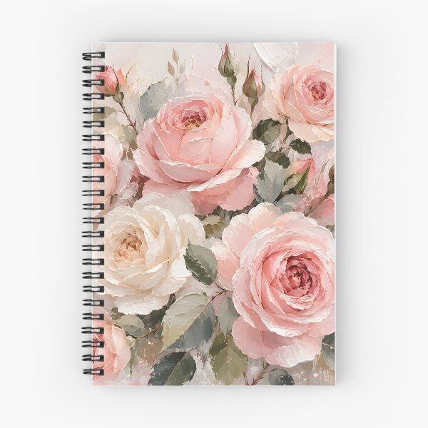 Item preview, Soft Pink Rose Bouquet Impasto Oil Painting Fine Art designed and sold by ChubbyGoong.
