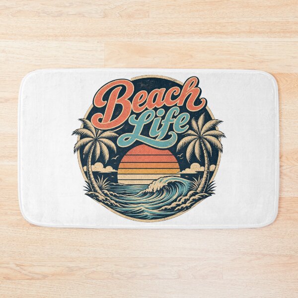 Item preview, Beach Life - Retro Tropical Ocean Wave and Sunset designed and sold by Graphic Vibe Designs.