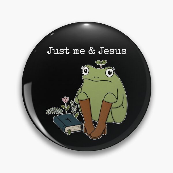 Item preview, Just Me And Jesus Frog designed and sold by kar buncles.