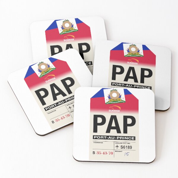 Item preview, Port-au-Prince (PAP) Haiti Airline Luggage Tag designed and sold by travelwitheric.