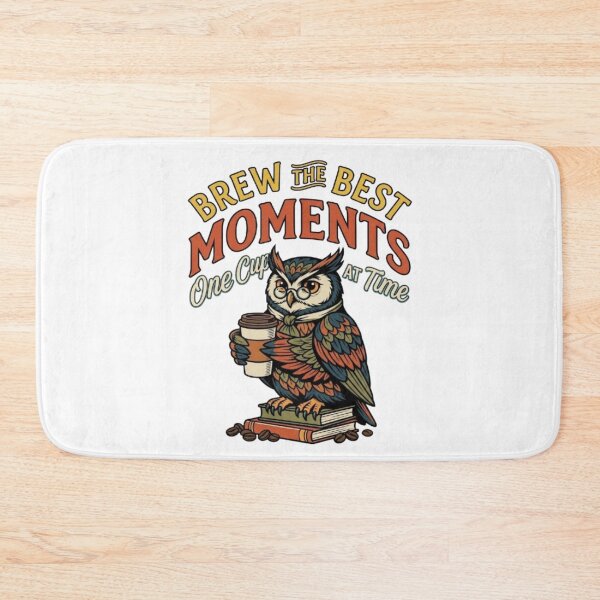 Item preview, Brew The Best Moments Vintage Owl Coffee Quote designed and sold by My-Hoodies.