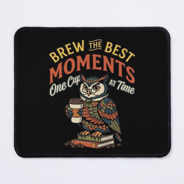 Item preview, Brew The Best Moments Vintage Owl Coffee Quote designed and sold by My-Hoodies.