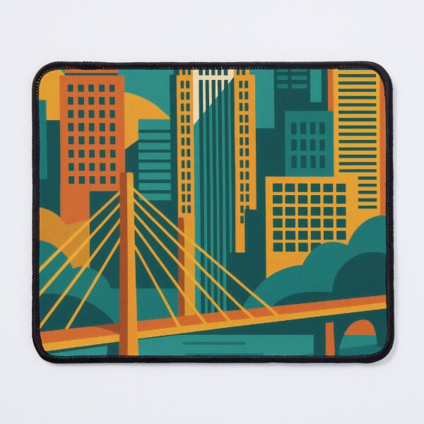 Item preview, Retro Pop Art Poster Illustration of Louisville | Bold Ohio River Skyline, Big Four Bridge & Derby City Design | Vintage Kentucky Wall Art Decor designed and sold by PaintedPixels01.