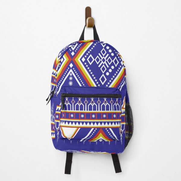Item preview, Royal Blue and White Aztec Geometric Tribal Pattern designed and sold by Aumpuk.