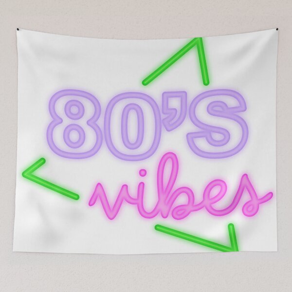 Item preview, Retro 80s Vibes Neon Typography designed and sold by Ashleigh David.