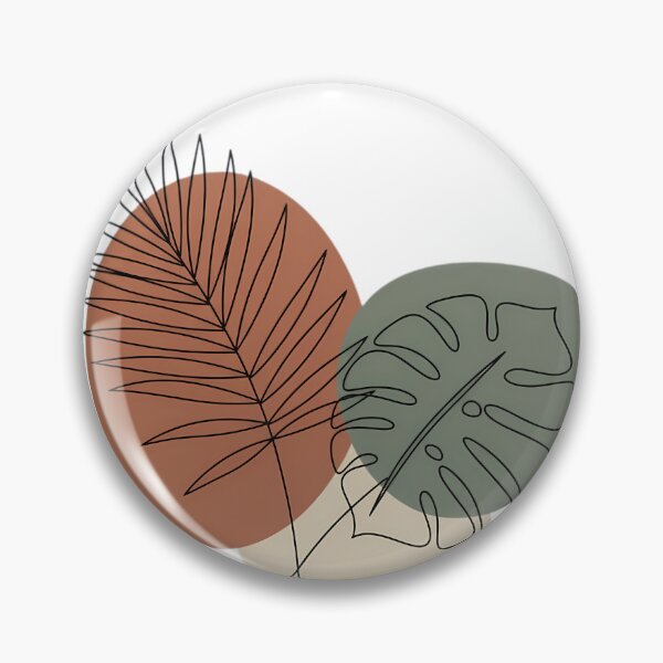 Item preview, Minimalist Botanical Leaves Abstract Art designed and sold by Thudesign85.