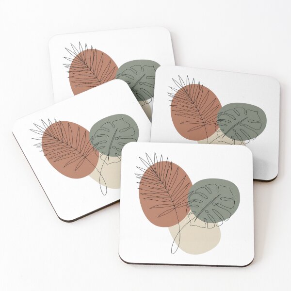 Item preview, Minimalist Botanical Leaves Abstract Art designed and sold by Thudesign85.