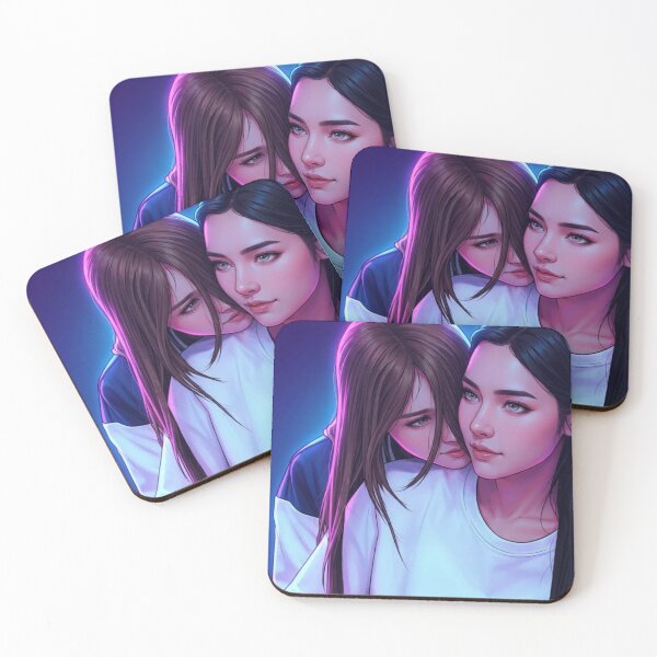 Item preview, Embrace AndaLookkaew Thai GL Tv Series Lgbtq+ Sapphic Home Decor Poster Print Art Comic Pride  designed and sold by Mind Space.
