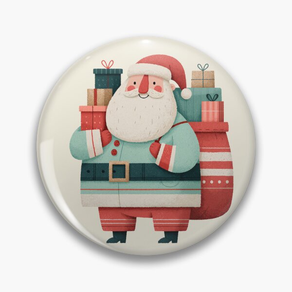 Artikelvorschau, Niedlicher Weihnachtsmann mit gestapelten Weihnachtsgeschenken entworfen und verkauft von colorful-white.