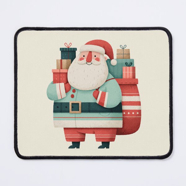 Item preview, Cute Santa Claus with Stacked Christmas Gifts designed and sold by colorful-white.