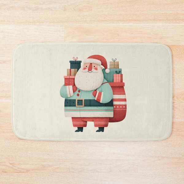 Item preview, Cute Santa Claus with Stacked Christmas Gifts designed and sold by colorful-white.