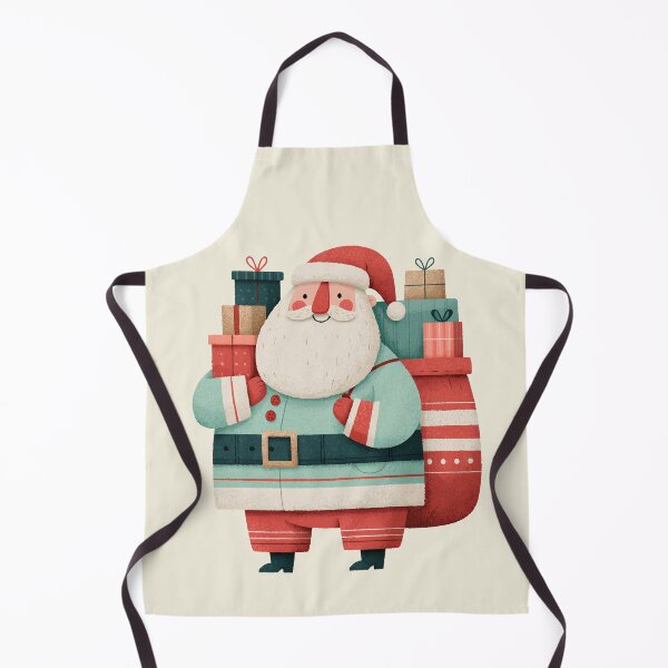 Item preview, Cute Santa Claus with Stacked Christmas Gifts designed and sold by colorful-white.
