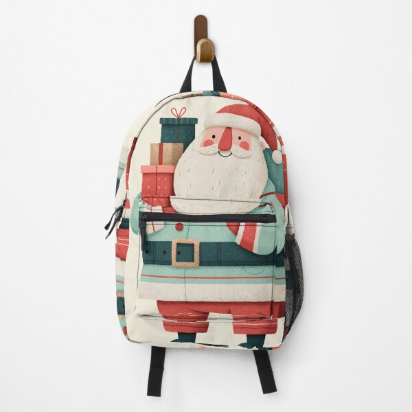 Item preview, Cute Santa Claus with Stacked Christmas Gifts designed and sold by colorful-white.