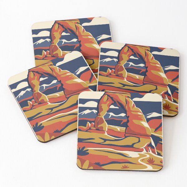Item preview, Arches National Park USA Travel Vintage designed and sold by RareDeerArt.