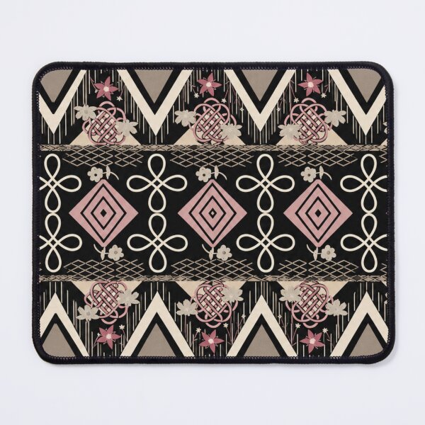 Item preview, Folk Art Pink Midnight designed and sold by Dancingrabbit Studio.