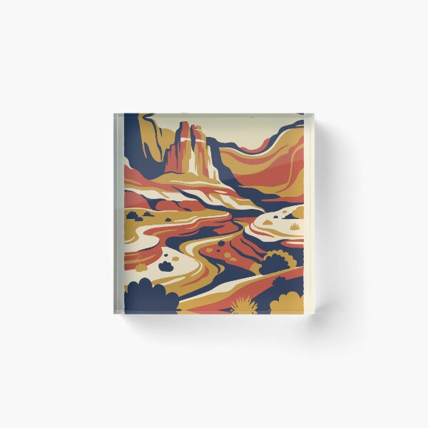 Item preview, Capitol Reef National Park USA Travel Vintage designed and sold by RareDeerArt.