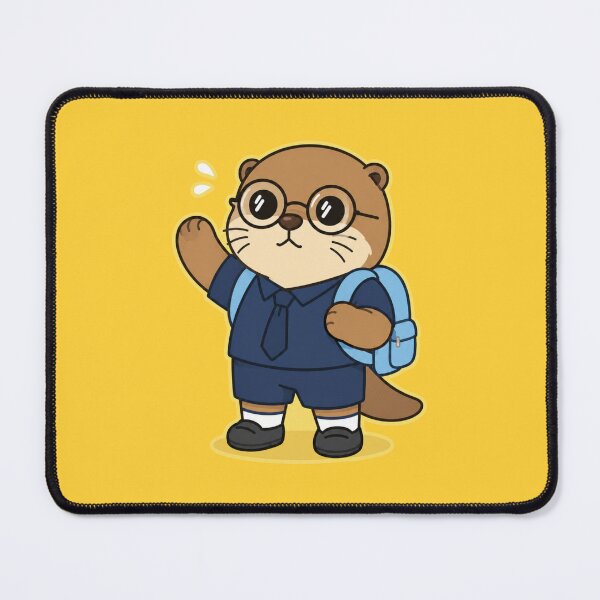 Item preview, Cute School Otter with Backpack Kawaii Student Cartoon designed and sold by ArtFazza.