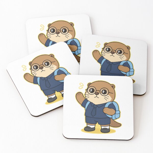 Item preview, Cute School Otter with Backpack Kawaii Student Cartoon designed and sold by ArtFazza.