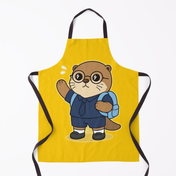 Item preview, Cute School Otter with Backpack Kawaii Student Cartoon designed and sold by ArtFazza.