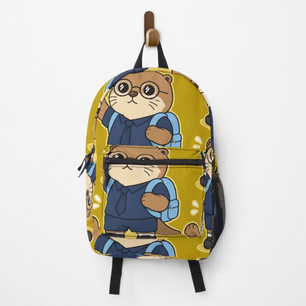Item preview, Cute School Otter with Backpack Kawaii Student Cartoon designed and sold by ArtFazza.