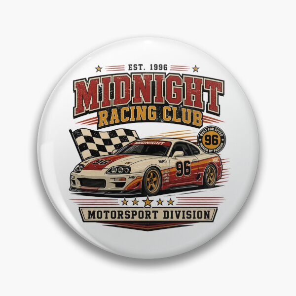 Item preview, Midnight Racing Club Vintage Motorsport Car Racing Design designed and sold by BullVerse Designs.