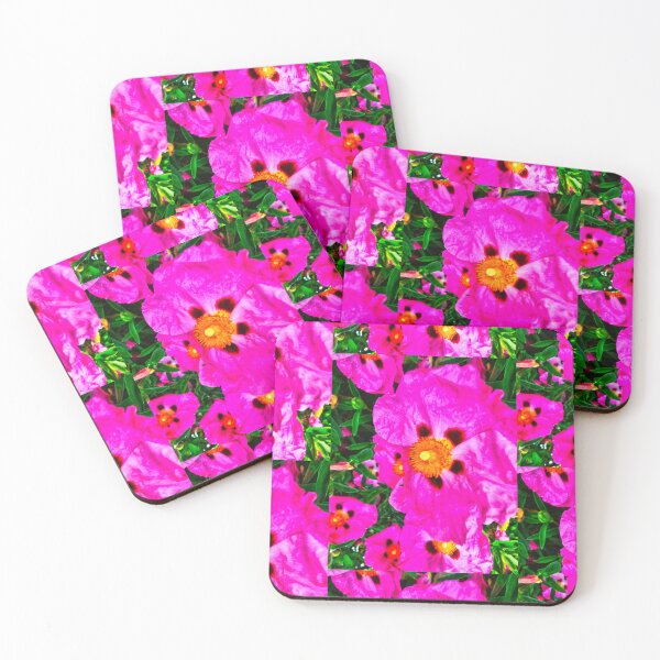 Item preview, Pink and Orange Cistus Flowers designed and sold by KaleidoscopeMeg.