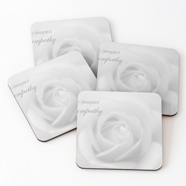 Item preview, A Soft White Rose With Deepest Sympathy designed and sold by JonnaHurmerinta.