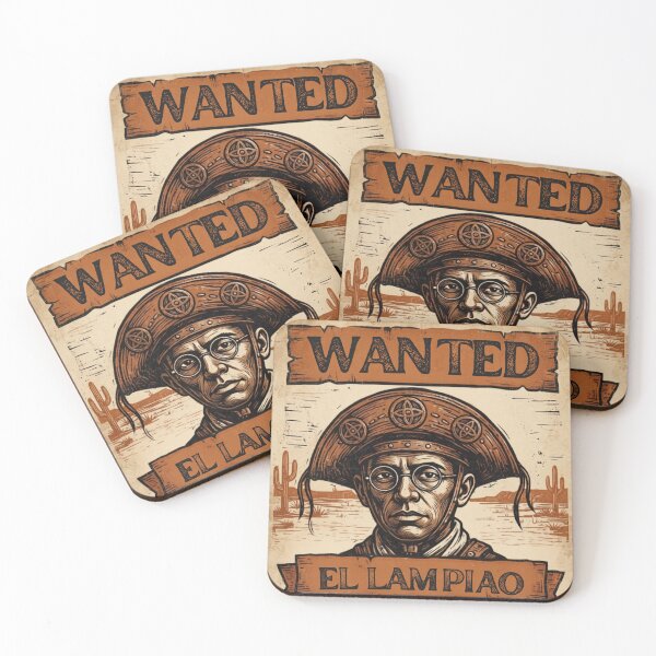 Item preview, El Lampiao Wanted Vintage Outlaw Poster designed and sold by onelifeonegod.