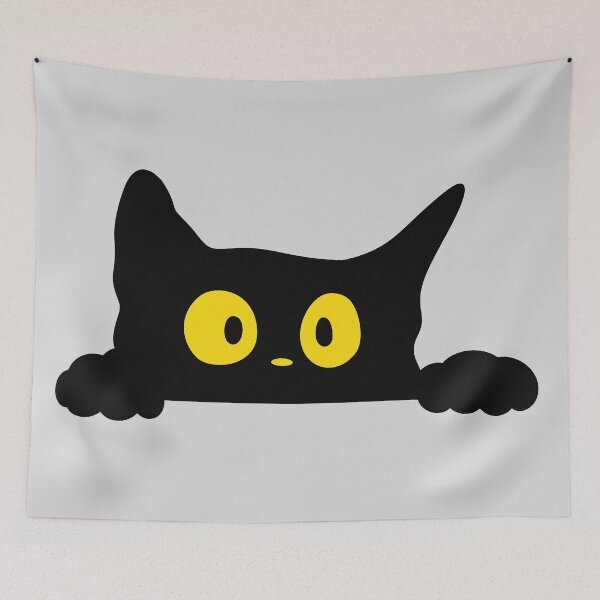 Item preview, Cute Black Cat designed and sold by Ashleigh David.