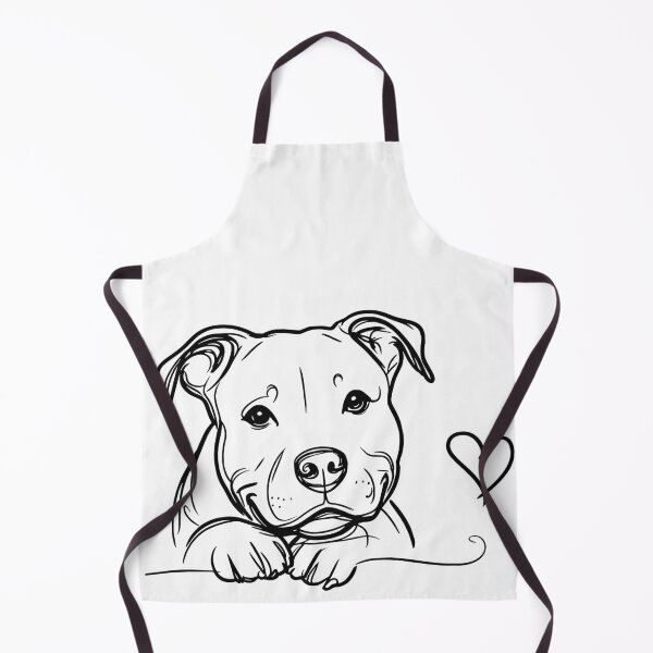 Item preview, Sweet Rescue Pit Bull Dog | My Whole Heart designed and sold by pixiedustpaint.